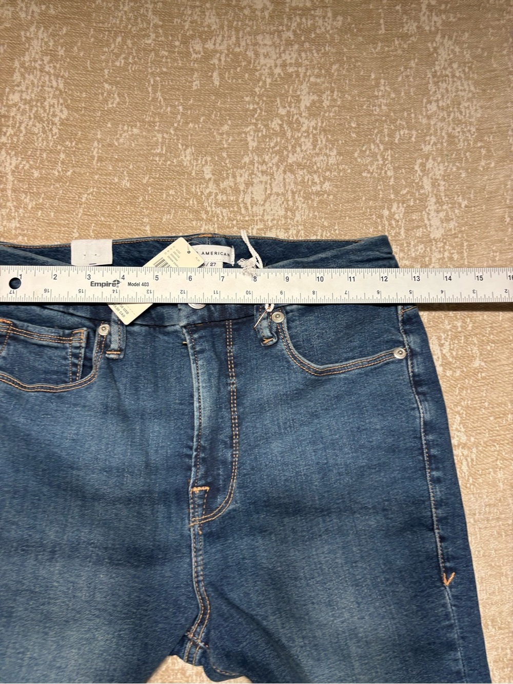 π·οΈ Good American Good Capri Skinny Jeans Mid Rise Crop Split Cuff Blue 4/27 NWT - Picture 5 of 16